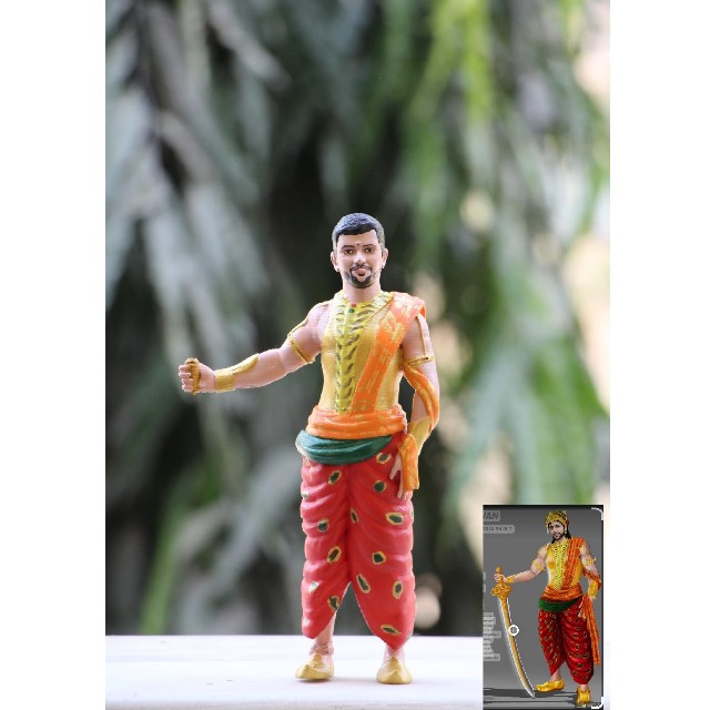 3d miniature super hero